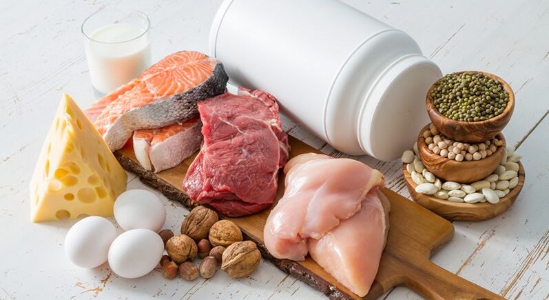 อาหารที่อุดมด้วยโปรตีนเพื่อสร้างเซลล์กล้ามเนื้อ